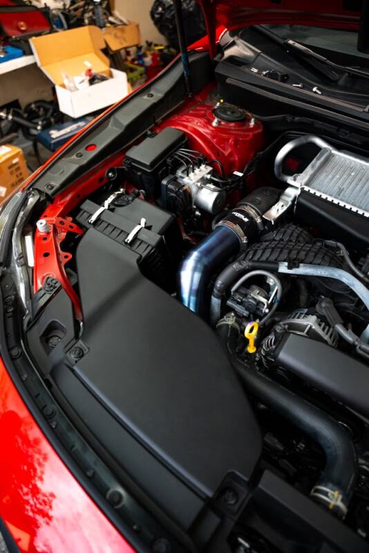 Subaru WRX Performance Air Intake - Torque Solution - Titanium Top Mount Charge Pipe - Brushed - `22-`27